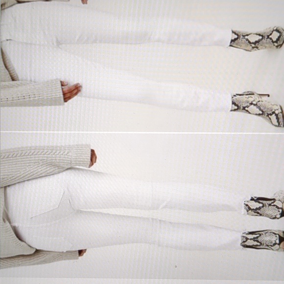 MOTHER Denim - Mother Looker Ankle Fray White Jeans Size 29